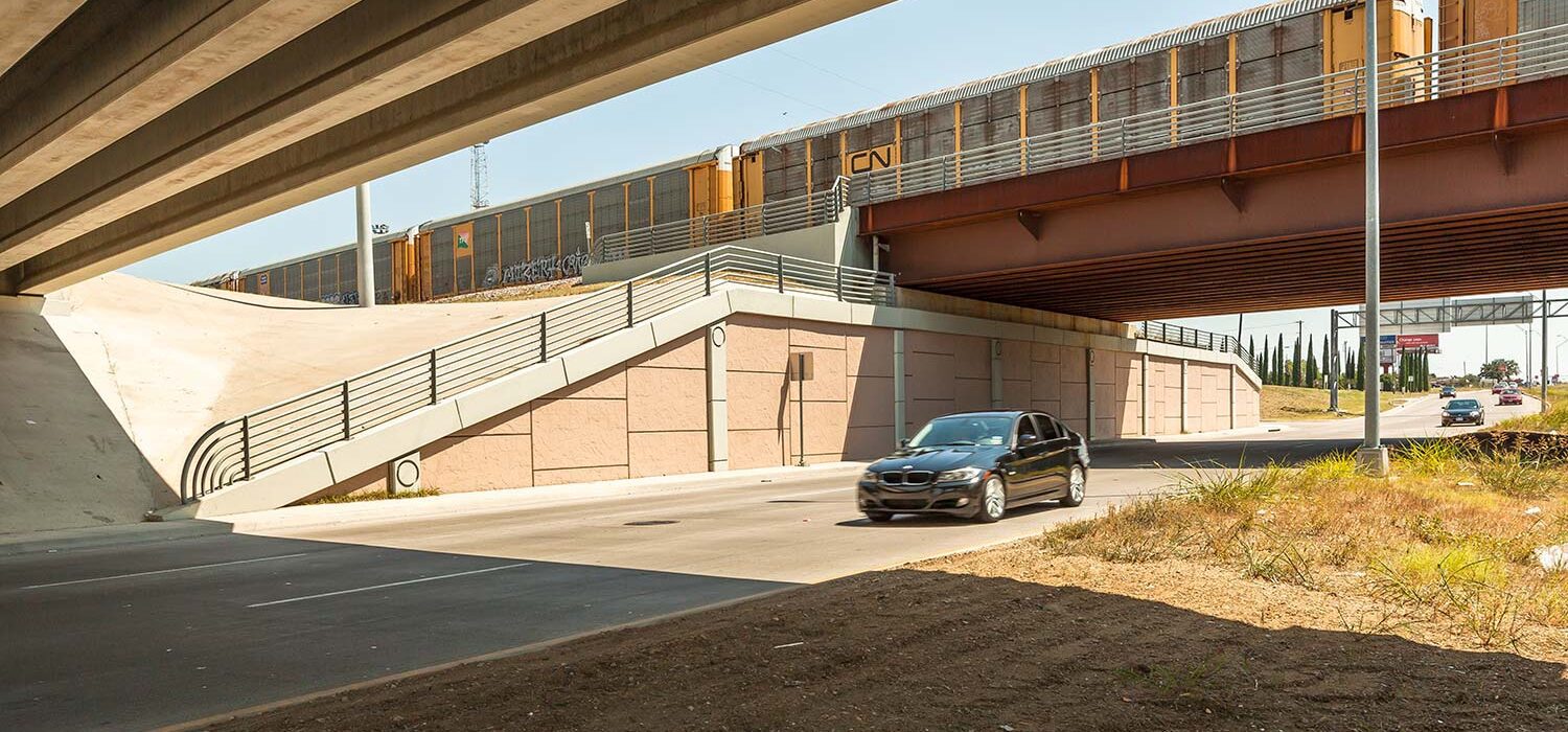 SH 360 SH 180 Division Street Interchange road under bridge